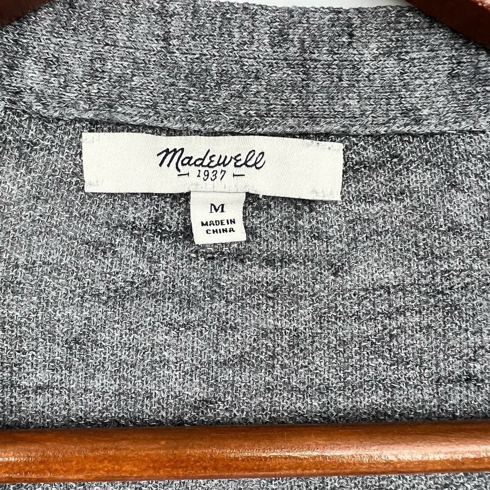 Madewell Inlet Button Front long sleeve Cardigan pockets lightweight sz medium - Picture 8 of 10